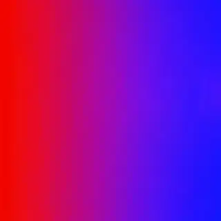A smooth gradient on a wall going from #FF0000 (red) on the 