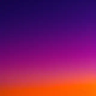 A sunset sky gradient on a flat surface from #FF6B35 (orange