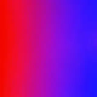 A smooth gradient on a wall going from #FF0000 (red) on the 