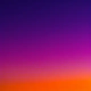 A sunset sky gradient on a flat surface from #FF6B35 (orange