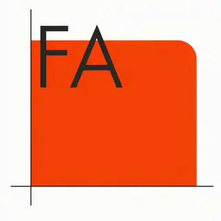 A graphic design composition with background #FAFAFA (near-w