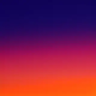 A sunset sky gradient on a flat surface from #FF6B35 (orange