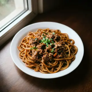 A food photograph shot from above at 35mm f/2.8 with natural