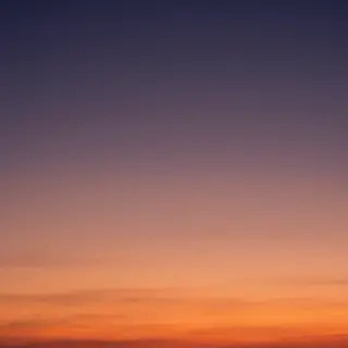 A sunset sky gradient on a flat surface from #FF6B35 (orange