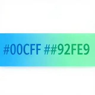 A horizontal banner with a gradient from #00C9FF (cyan) on t