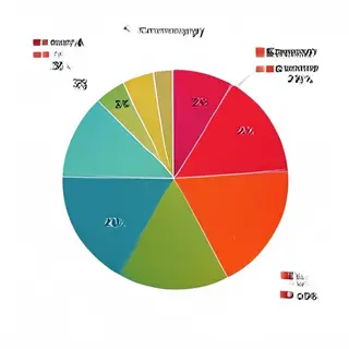 A pie chart showing market share: Company A 35%, Company B 2