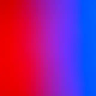A smooth gradient on a wall going from #FF0000 (red) on the 