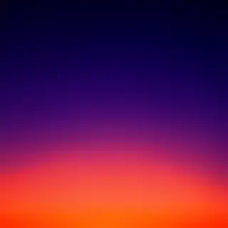 A sunset sky gradient on a flat surface from #FF6B35 (orange