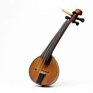 A traditional Japanese shamisen instrument with accurate thr
