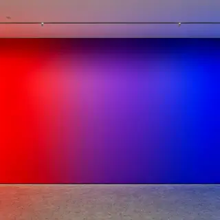 A smooth gradient on a wall going from #FF0000 (red) on the 