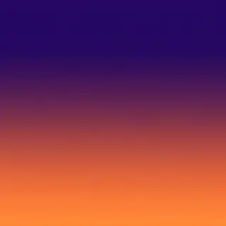 A sunset sky gradient on a flat surface from #FF6B35 (orange