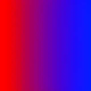 A smooth gradient on a wall going from #FF0000 (red) on the 