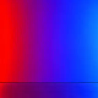 A smooth gradient on a wall going from #FF0000 (red) on the 