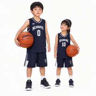 A child holding a basketball, both at correct relative sizes