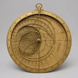 A medieval astrolabe with accurate rete, tympan, and engrave