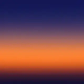 A sunset sky gradient on a flat surface from #FF6B35 (orange
