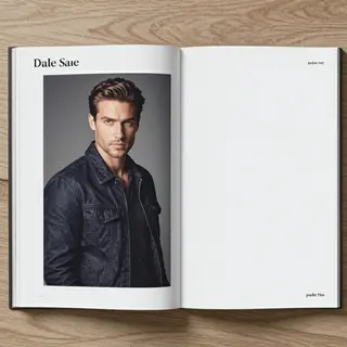 A magazine double-page spread with a left page containing a 