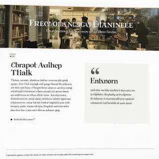 A newsletter layout with a banner image header, a two-column