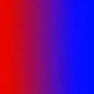A smooth gradient on a wall going from #FF0000 (red) on the 