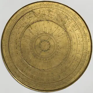 A medieval astrolabe with accurate rete, tympan, and engrave