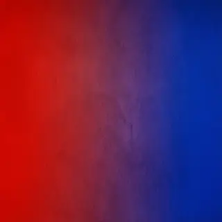 A smooth gradient on a wall going from #FF0000 (red) on the 