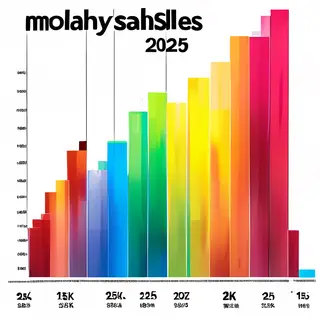 A bar chart showing monthly sales for January through June w