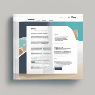 A newsletter layout with a banner image header, a two-column