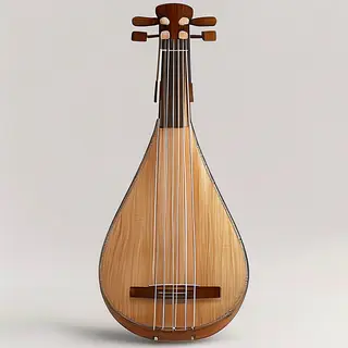 A traditional Japanese shamisen instrument with accurate thr