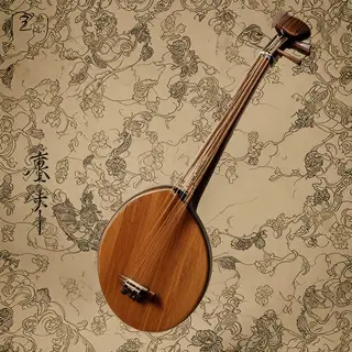 A traditional Japanese shamisen instrument with accurate thr