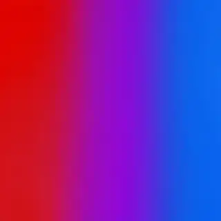 A smooth gradient on a wall going from #FF0000 (red) on the 