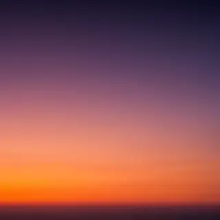 A sunset sky gradient on a flat surface from #FF6B35 (orange