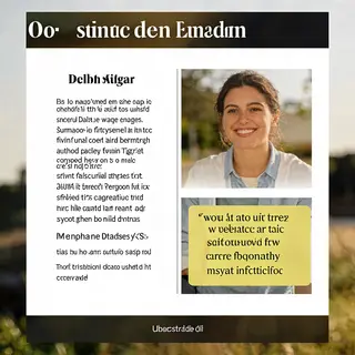 A newsletter layout with a banner image header, a two-column