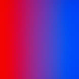 A smooth gradient on a wall going from #FF0000 (red) on the 