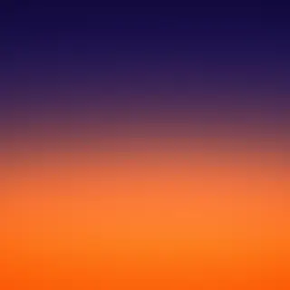 A sunset sky gradient on a flat surface from #FF6B35 (orange