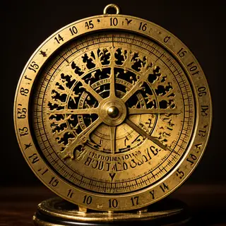 A medieval astrolabe with accurate rete, tympan, and engrave