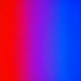 A smooth gradient on a wall going from #FF0000 (red) on the 