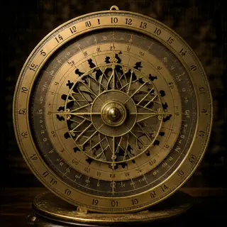 A medieval astrolabe with accurate rete, tympan, and engrave