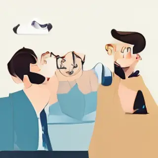 Three coworkers in a meeting: one looking frustrated with fu