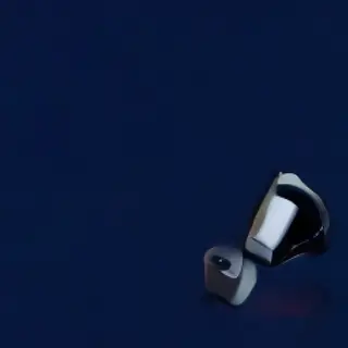 A product flat-lay on a #1A1A2E (deep dark blue) background,