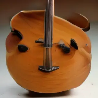 A traditional Japanese shamisen instrument with accurate thr