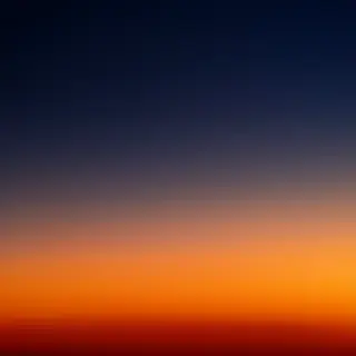 A sunset sky gradient on a flat surface from #FF6B35 (orange