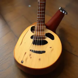 A traditional Japanese shamisen instrument with accurate thr