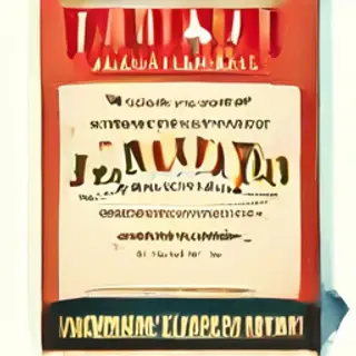 A book club poster with an open book illustration, the title