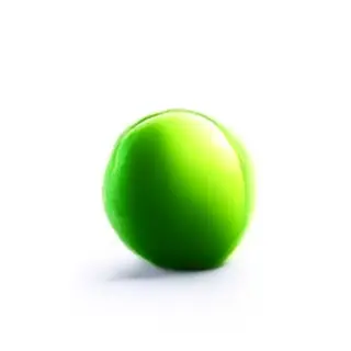 A ripe green apple on a seamless white background with soft 