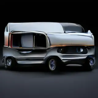A car body with windows, doors, and headlights but no wheels