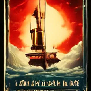 A vintage movie poster for 'THE LAST VOYAGE' featuring a tag