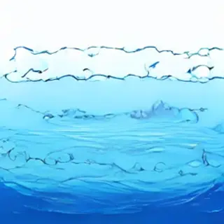 A detailed diagram of the water cycle showing evaporation fr