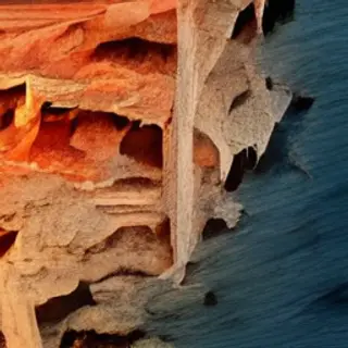 A cross-section showing tectonic plates at a convergent boun