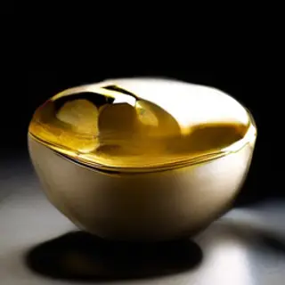 A Japanese kintsugi bowl — cracked ceramic repaired with vis
