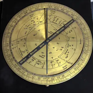 A medieval astrolabe with accurate rete, tympan, and engrave